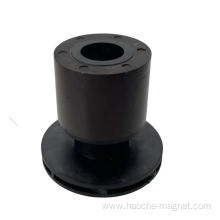Magnet for plastic ferrite rotor of booster pump